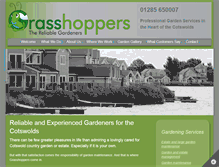 Tablet Screenshot of grasshoppers.co.uk